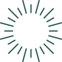 Fireworks Line Gradient Icon vector
