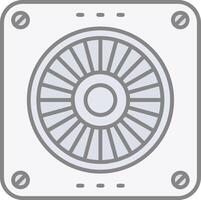 Extractor Line Filled Light Icon vector