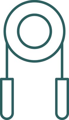 Hand Grip Line Gradient Icon