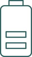 Battery Line Gradient Icon vector