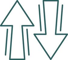 Sign Line Gradient Icon vector