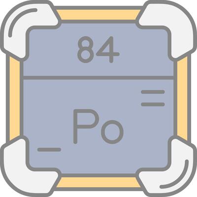 Polonium Line Filled Light Icon