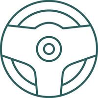 Steering Wheel Line Gradient Icon vector