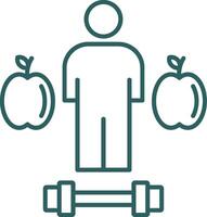 Lifestyle Line Gradient Icon vector