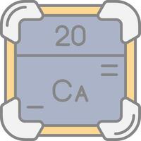 Calcium Line Filled Light Icon vector