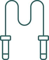 Skipping Rope Line Gradient Icon vector