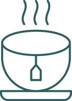 Tea Line Gradient Icon vector