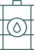 Barrel Line Gradient Icon vector