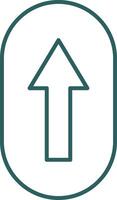 Scroll Up Line Gradient Icon vector
