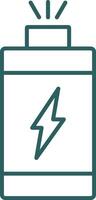 Power Line Gradient Icon vector