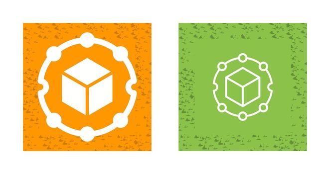 Blockchain Analytics Vector Icon