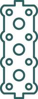 Gasket Line Gradient Icon vector
