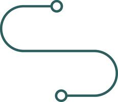 Curve Line Gradient Icon vector