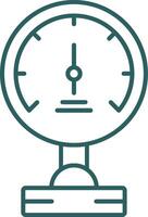 Pressure Meter Line Gradient Icon vector