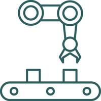 Machine Line Gradient Icon vector