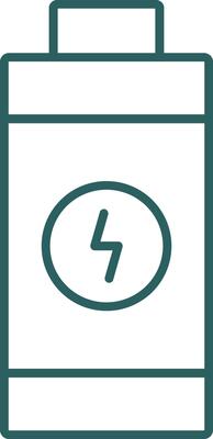 Battery Line Gradient Icon