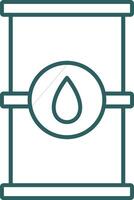 Barrel Line Gradient Icon vector