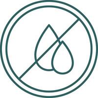 Water Scarcity Line Gradient Icon vector