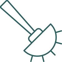 Toilet Brush Line Gradient Icon vector