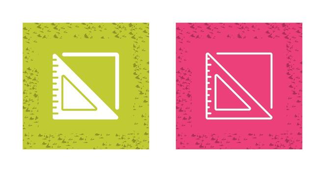 icono de vector de regla triangular