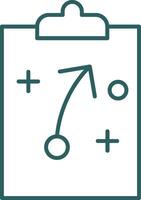 Strategy Line Gradient Icon vector