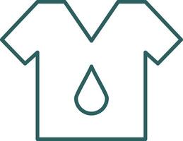 T Shirt Line Gradient Icon vector
