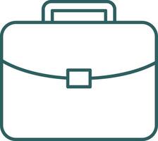 Brief Line Gradient Icon vector
