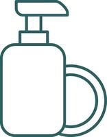 Dish Soap Line Gradient Icon vector