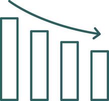 Reputation Loss Line Gradient Icon vector