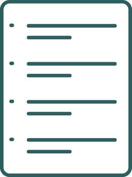 To Do List Line Gradient Icon vector