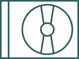 Cd Player Line Gradient Icon vector