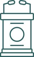 Lectern Line Gradient Icon vector
