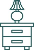 Wardrobe Line Gradient Icon vector