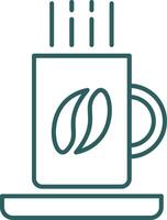 Coffee Mug Line Gradient Icon vector