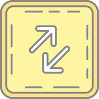 Swap Line Filled Light Icon vector