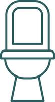 Toilet Line Gradient Icon vector