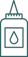 Liquid Glue Line Gradient Icon vector