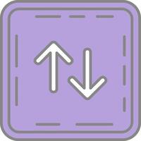 Swap Line Filled Light Icon vector