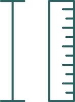Measurement Line Gradient Icon vector