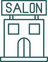 Salon Line Gradient Icon vector