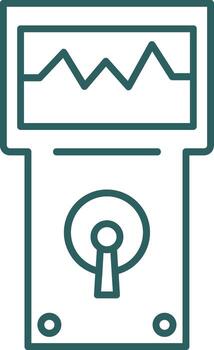 Analyzer Line Gradient Icon vector