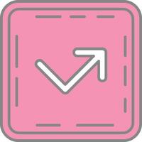 Bounce Line Filled Light Icon vector