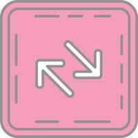 Swap Line Filled Light Icon vector