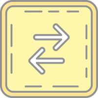 Swap Line Filled Light Icon vector