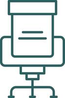 Seat Line Gradient Icon vector