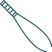 Tweezers Line Gradient Icon vector