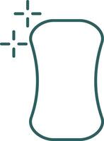 Soap Line Gradient Icon vector
