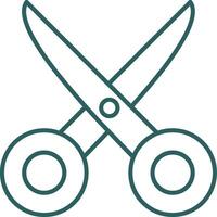 Scissors Line Gradient Icon vector