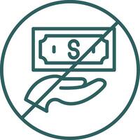 Stop Corruption Line Gradient Icon vector