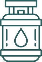 Propane Line Gradient Icon vector